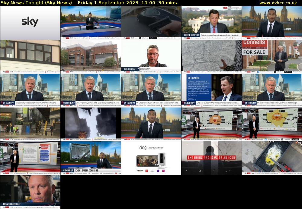 Sky News Tonight (Sky News) Friday 1 September 2023 19:00 - 19:30