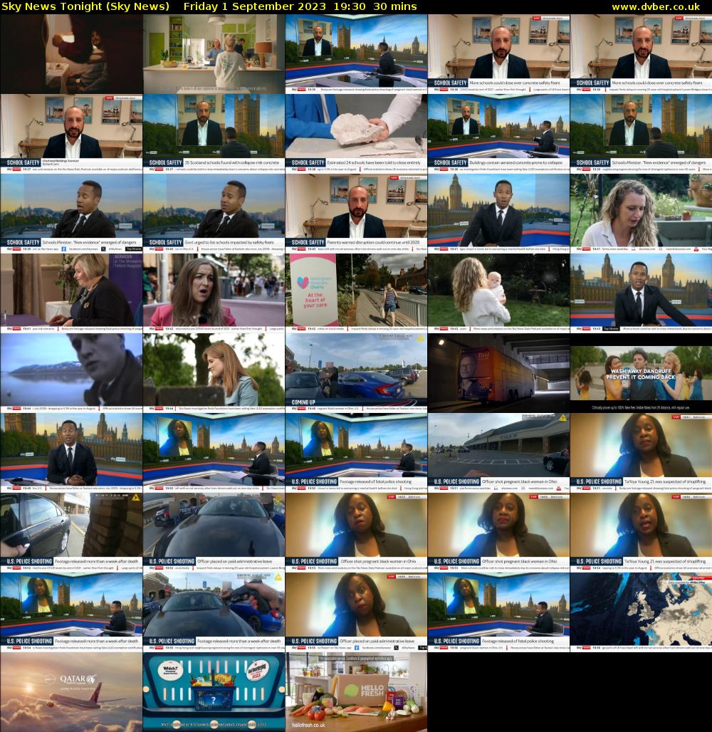 Sky News Tonight (Sky News) Friday 1 September 2023 19:30 - 20:00