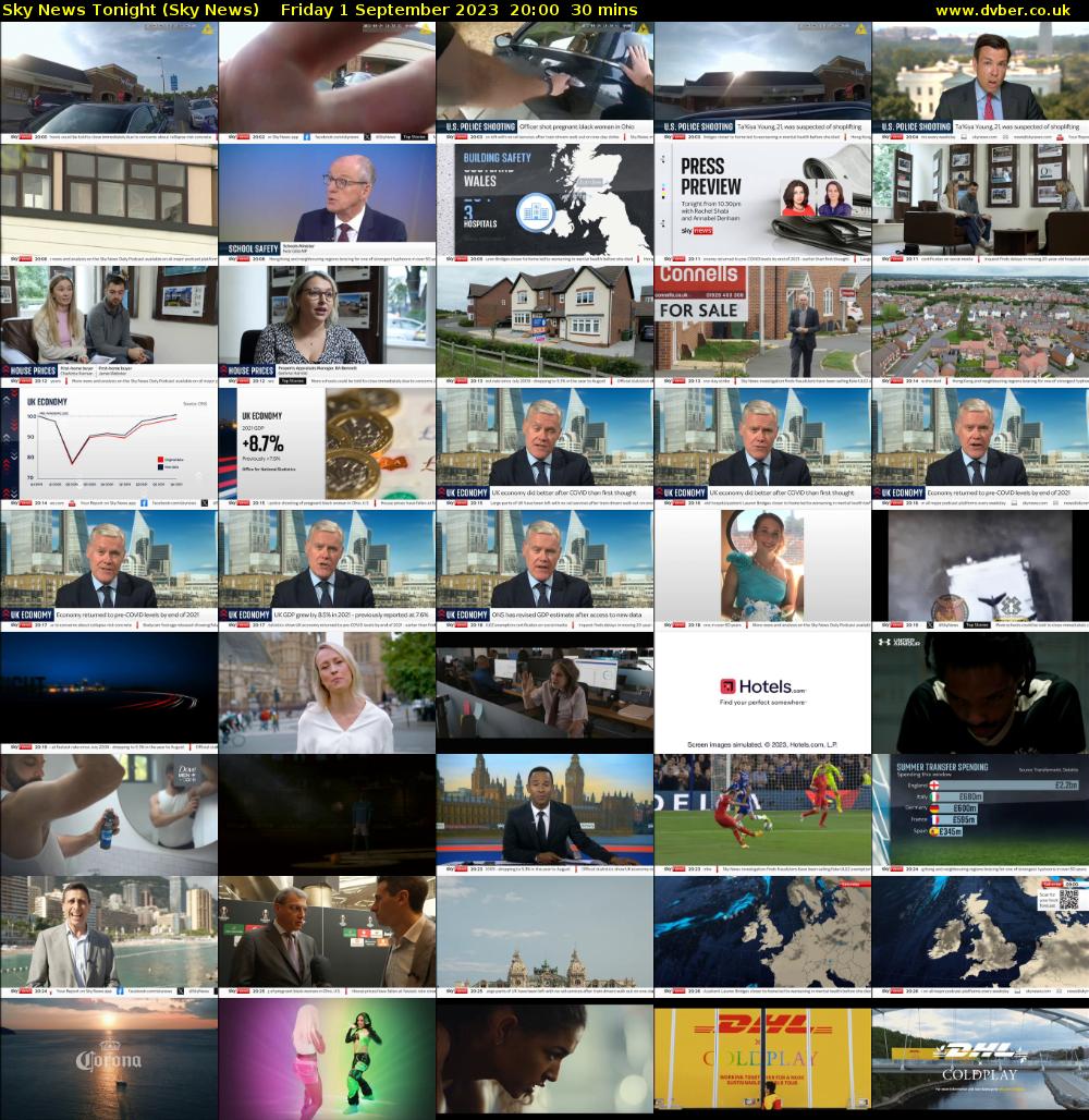 Sky News Tonight (Sky News) Friday 1 September 2023 20:00 - 20:30