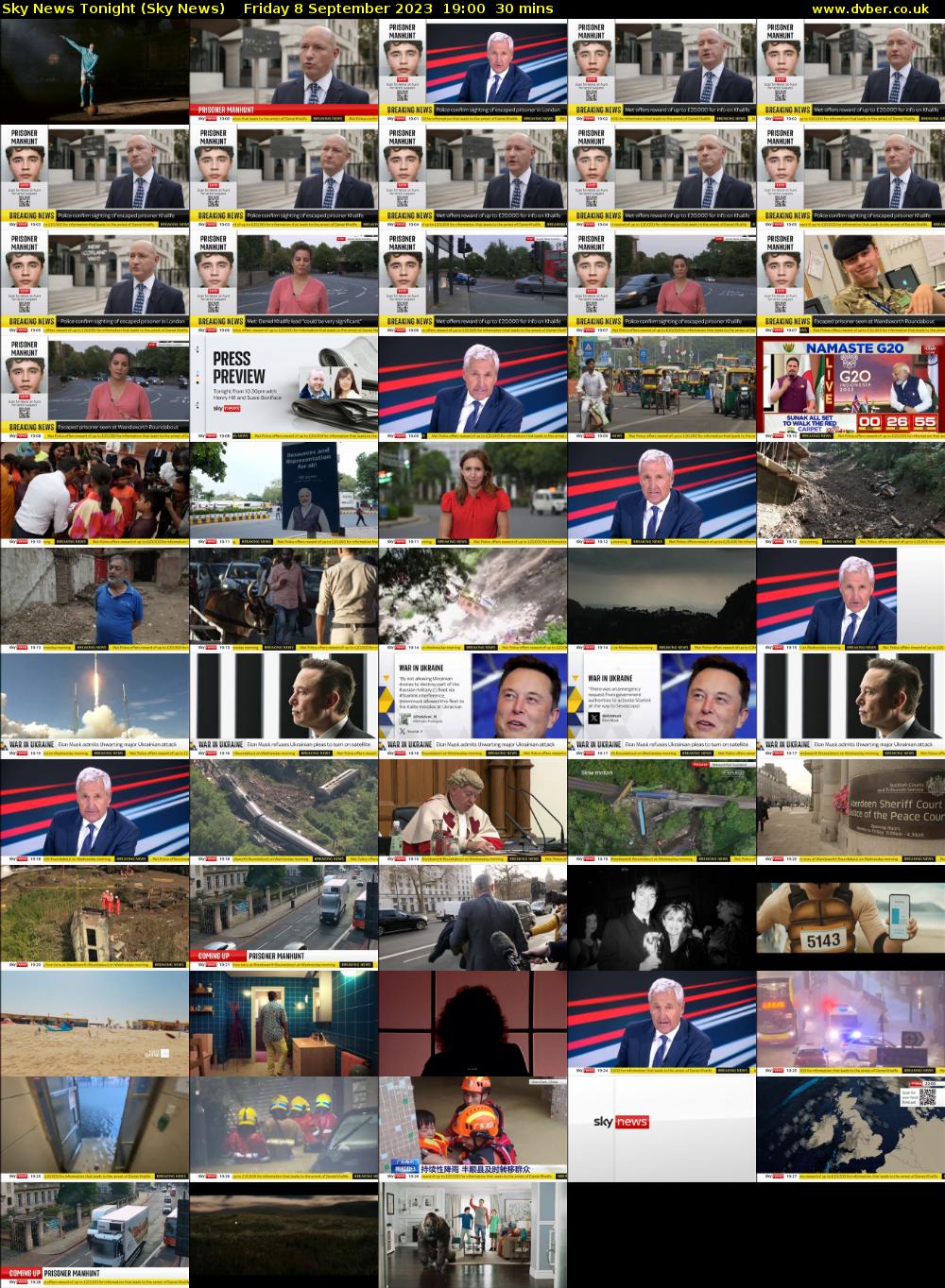 Sky News Tonight (Sky News) Friday 8 September 2023 19:00 - 19:30