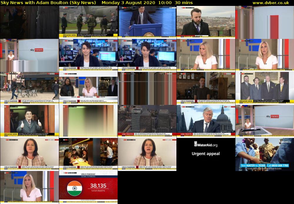 Sky News With Adam Boulton (Sky News) Monday 3 August 2020 10:00 - 10:30
