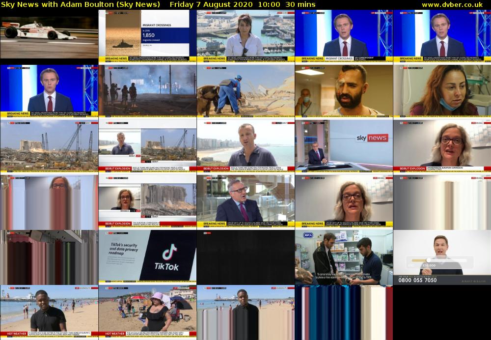 Sky News With Adam Boulton (Sky News) Friday 7 August 2020 10:00 - 10:30