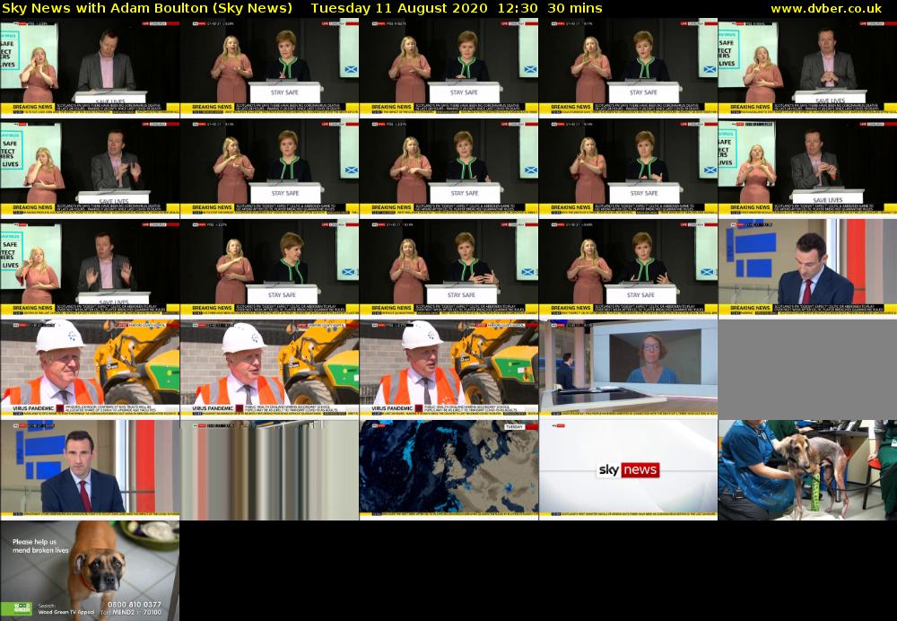 Sky News With Adam Boulton (Sky News) Tuesday 11 August 2020 12:30 - 13:00