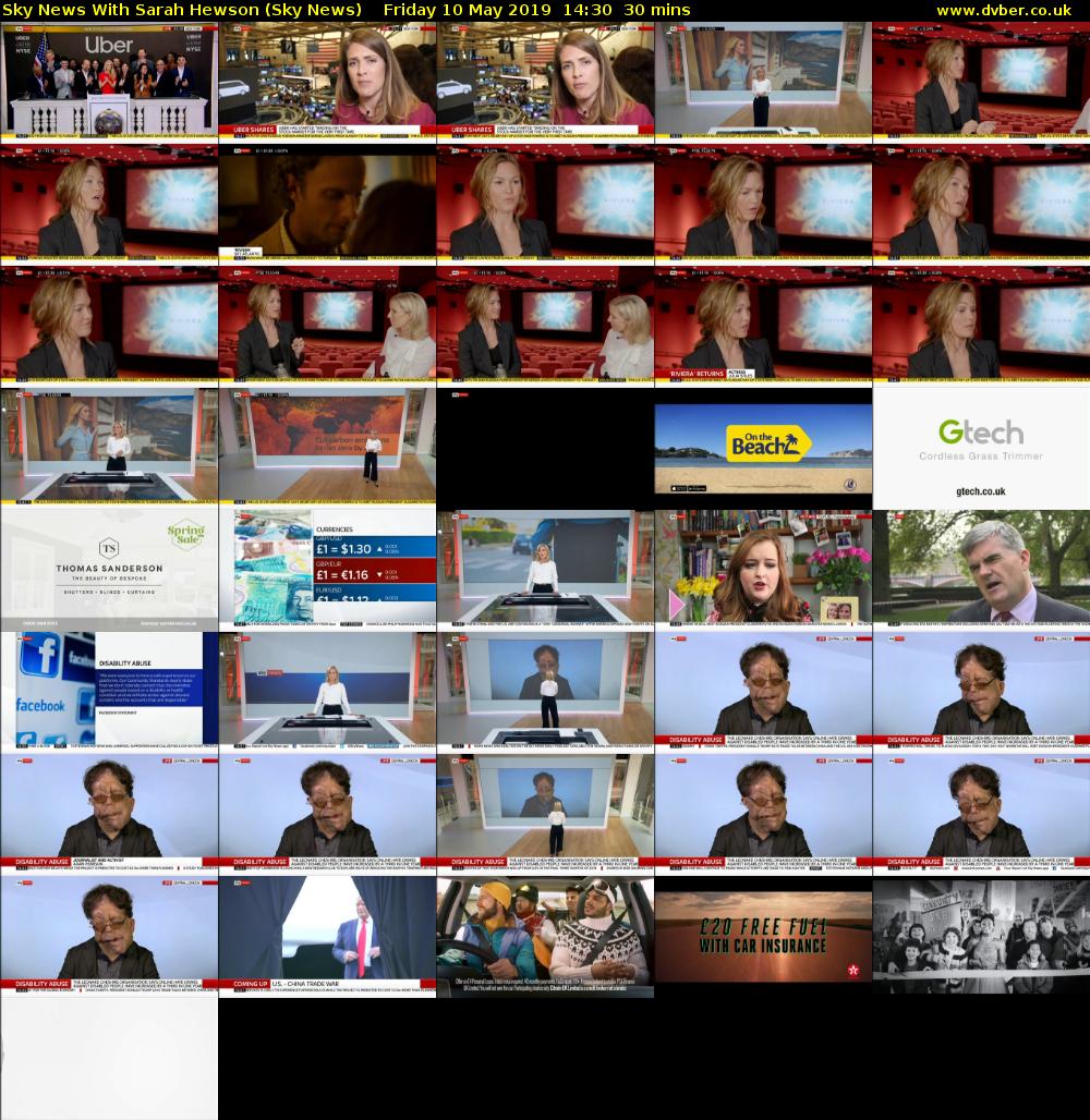 Sky News With Sarah Hewson (Sky News) Friday 10 May 2019 14:30 - 15:00