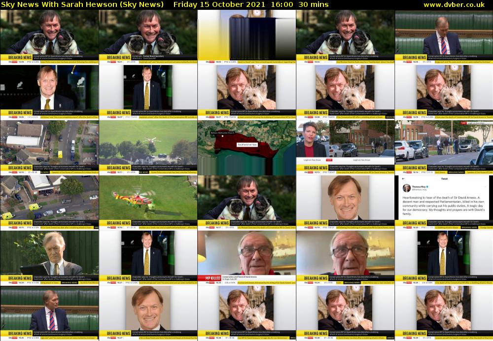Sky News With Sarah Hewson (Sky News) Friday 15 October 2021 16:00 - 16:30