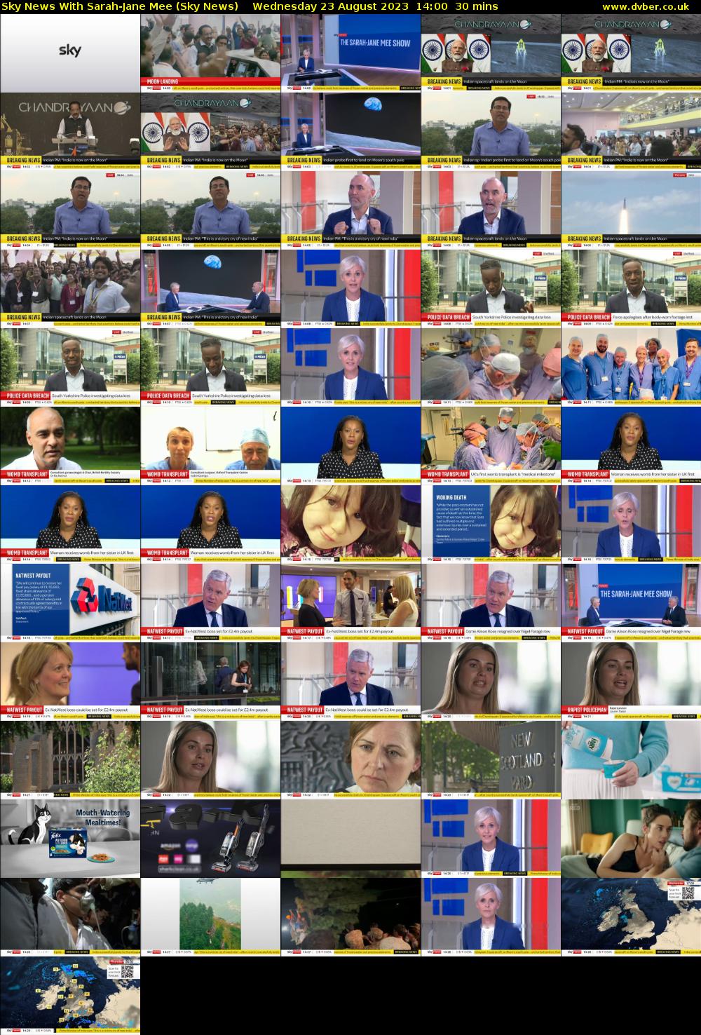 Sky News With Sarah-Jane Mee (Sky News) Wednesday 23 August 2023 14:00 - 14:30