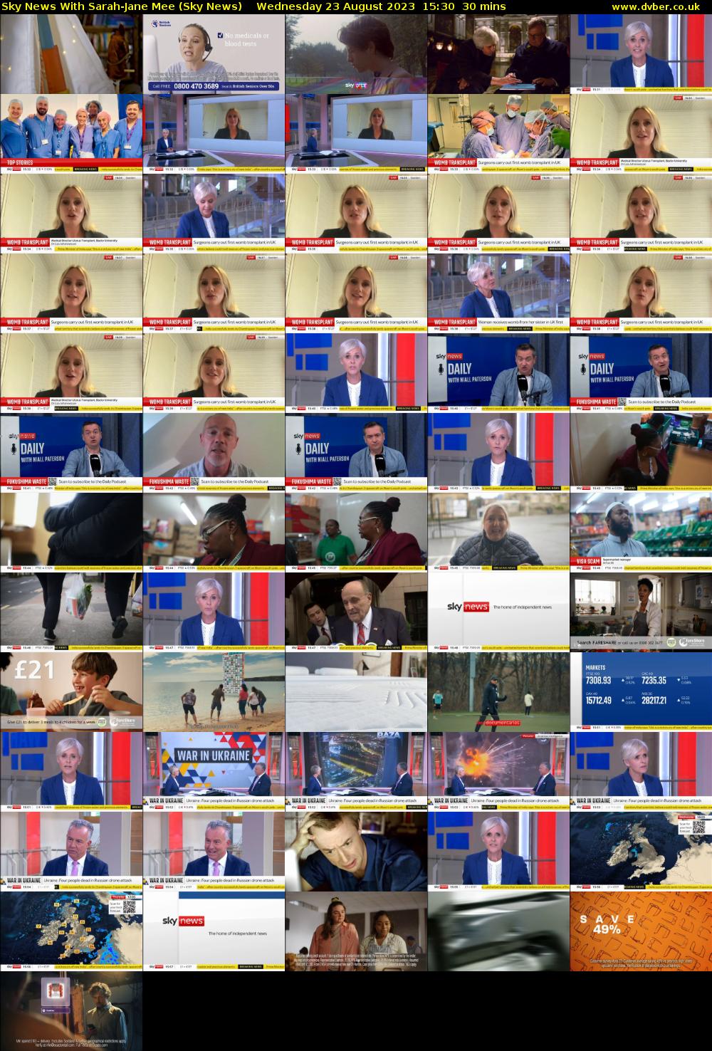 Sky News With Sarah-Jane Mee (Sky News) Wednesday 23 August 2023 15:30 - 16:00
