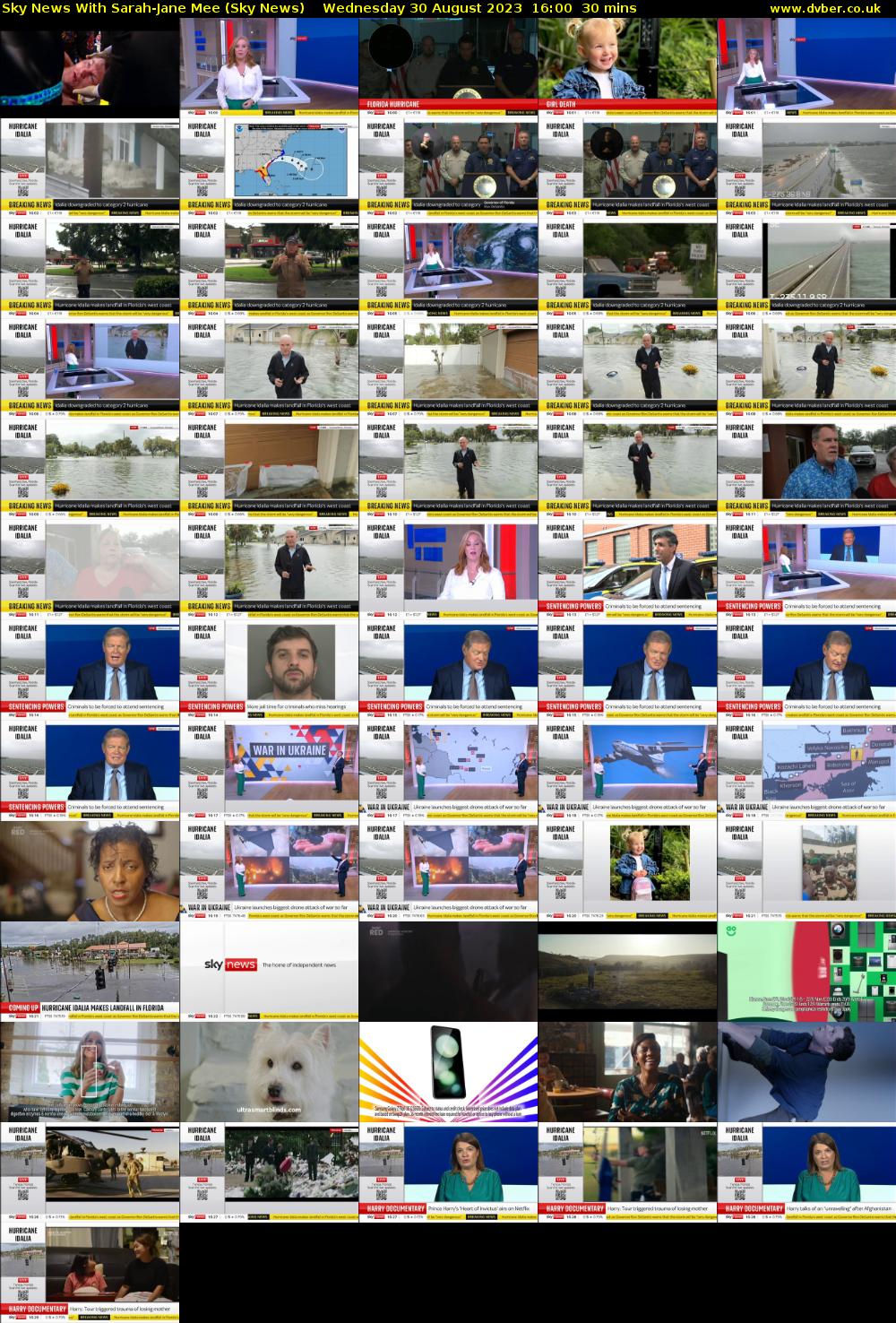 Sky News With Sarah-Jane Mee (Sky News) Wednesday 30 August 2023 16:00 - 16:30