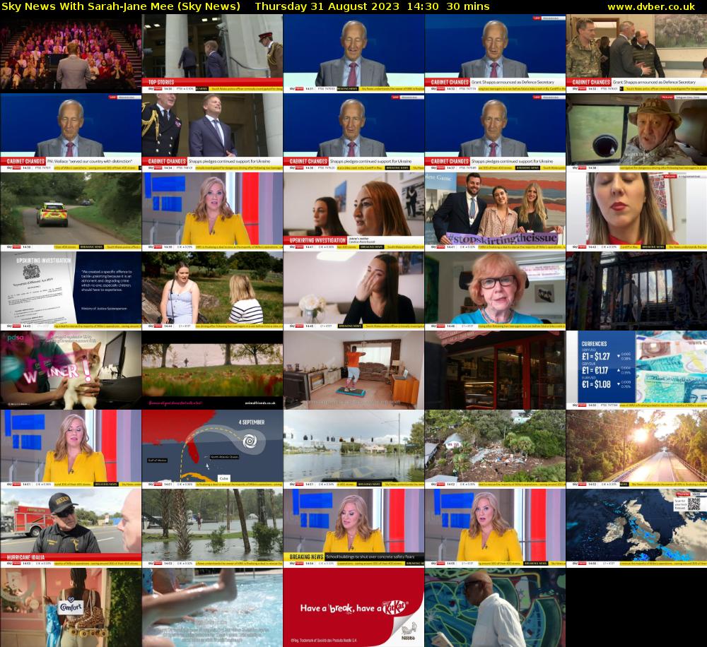 Sky News With Sarah-Jane Mee (Sky News) Thursday 31 August 2023 14:30 - 15:00