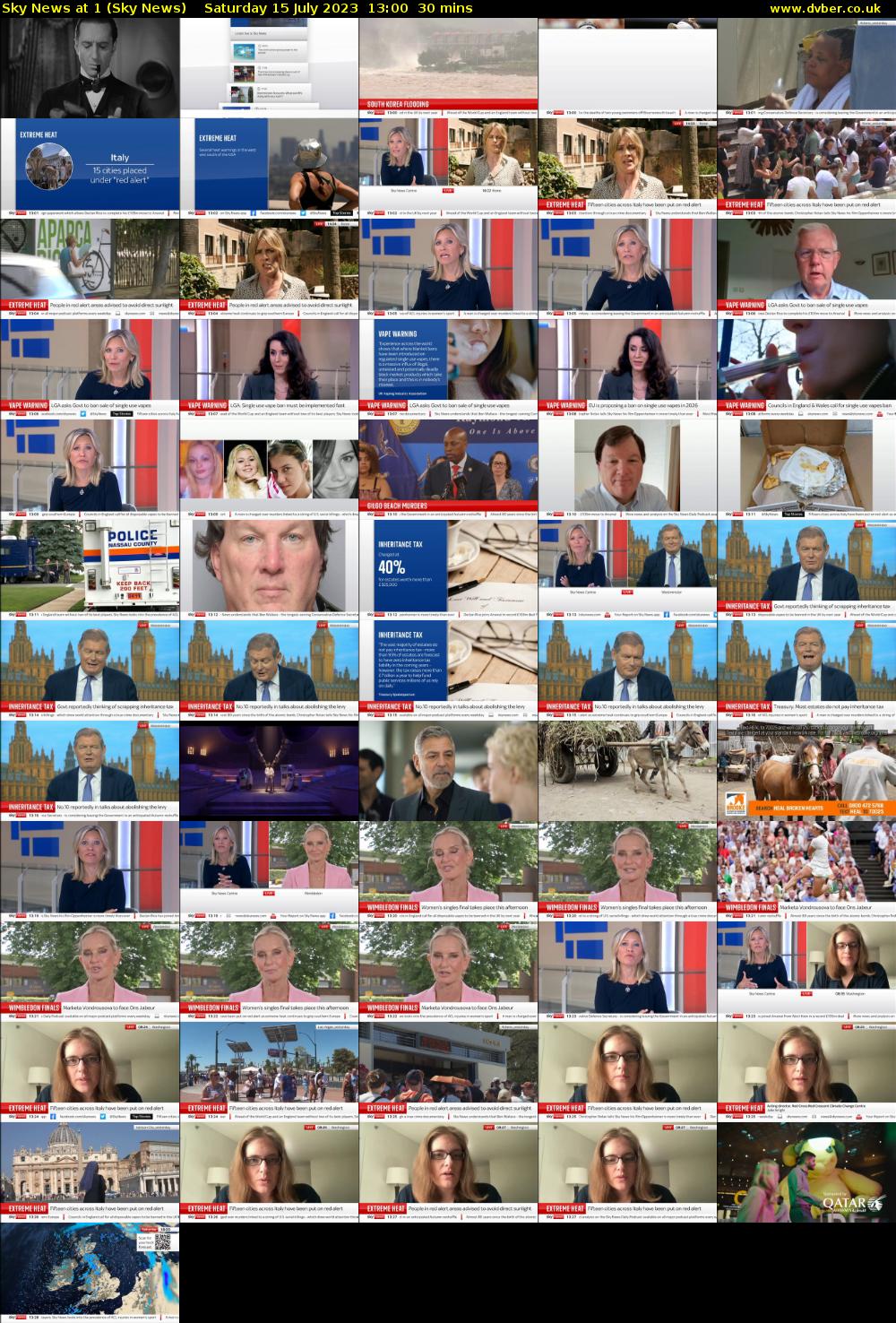 Sky News at 1 (Sky News) Saturday 15 July 2023 13:00 - 13:30