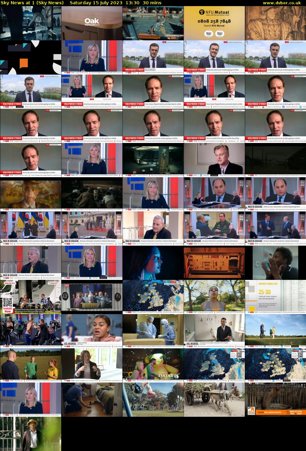 Sky News at 1 (Sky News) Saturday 15 July 2023 13:30 - 14:00