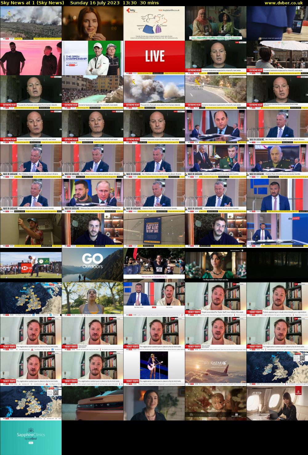 Sky News at 1 (Sky News) Sunday 16 July 2023 13:30 - 14:00