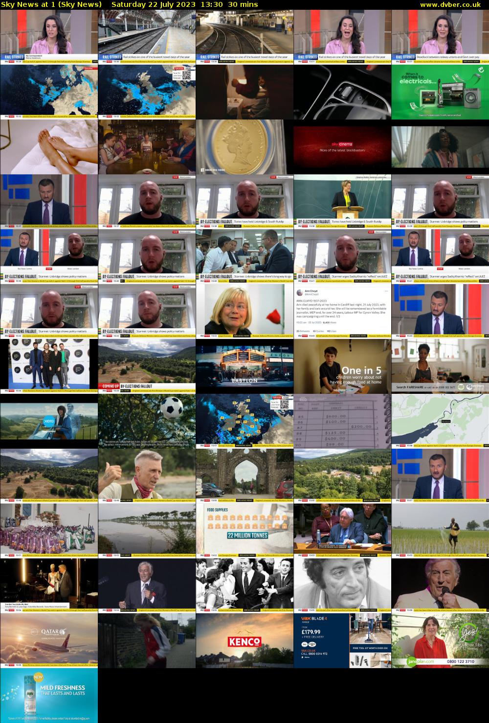 Sky News at 1 (Sky News) Saturday 22 July 2023 13:30 - 14:00