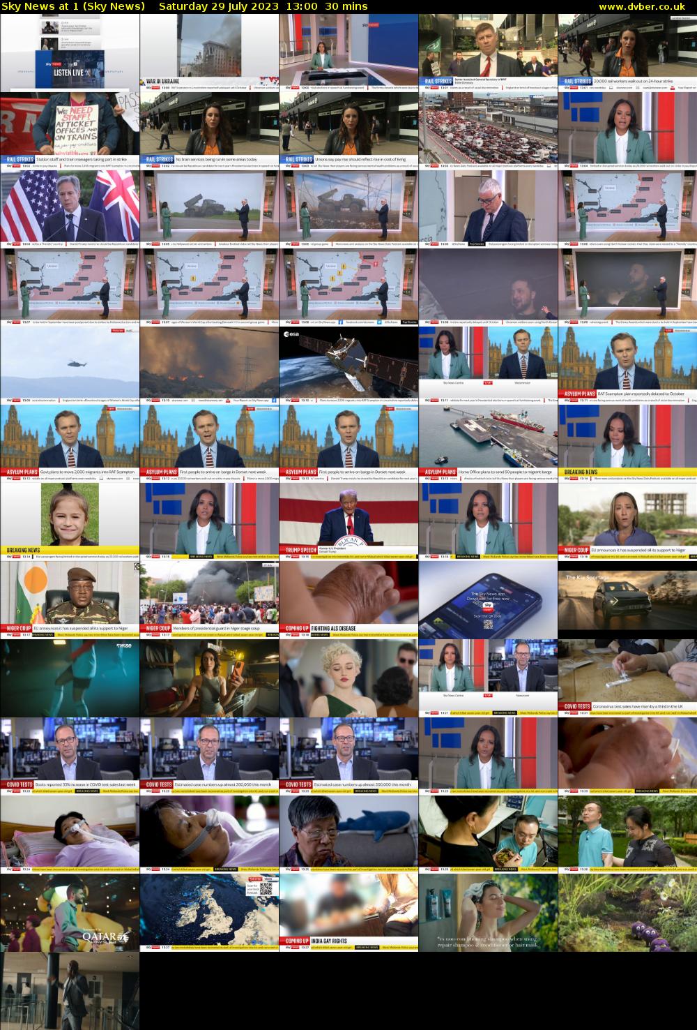 Sky News at 1 (Sky News) Saturday 29 July 2023 13:00 - 13:30