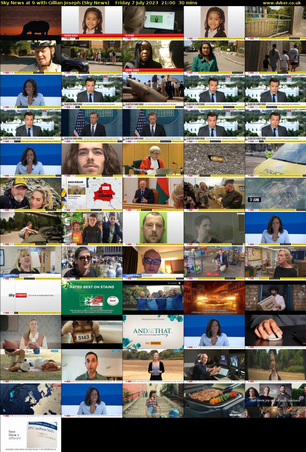 Sky News at 9 with Gillian Joseph (Sky News) Friday 7 July 2023 21:00 - 21:30