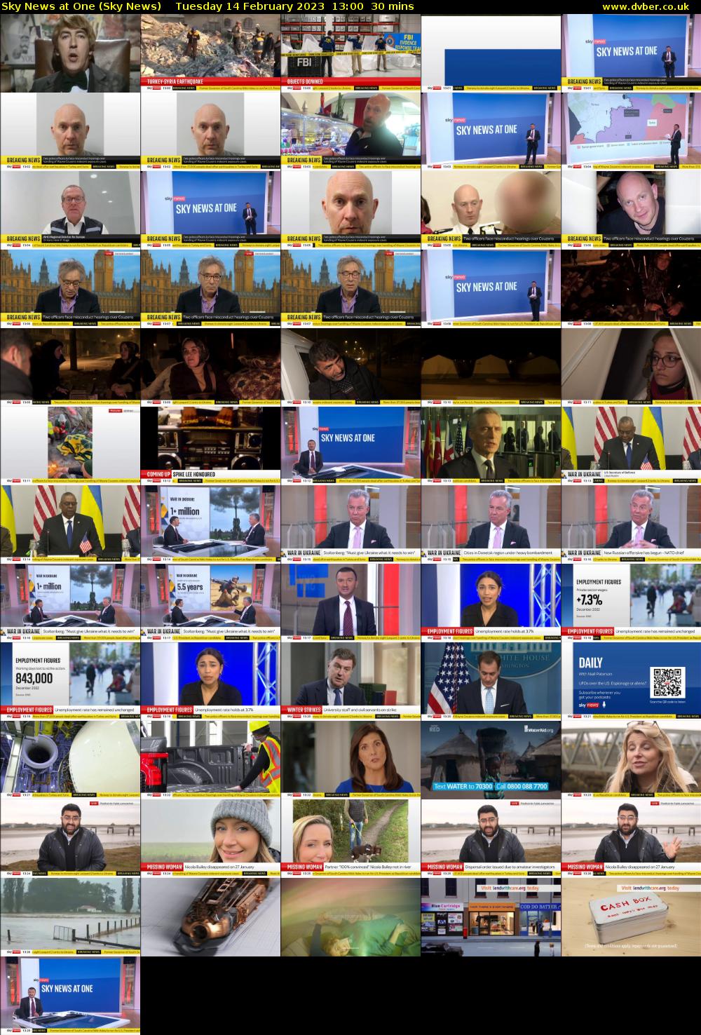 Sky News at One (Sky News) Tuesday 14 February 2023 13:00 - 13:30