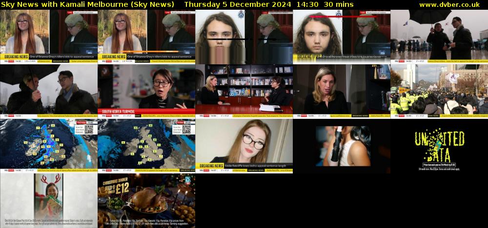 Sky News with Kamali Melbourne (Sky News) Thursday 5 December 2024 14:30 - 15:00