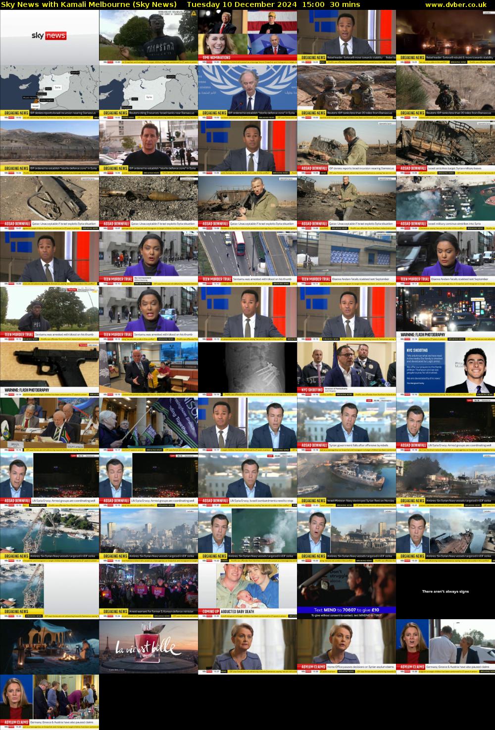 Sky News with Kamali Melbourne (Sky News) Tuesday 10 December 2024 15:00 - 15:30