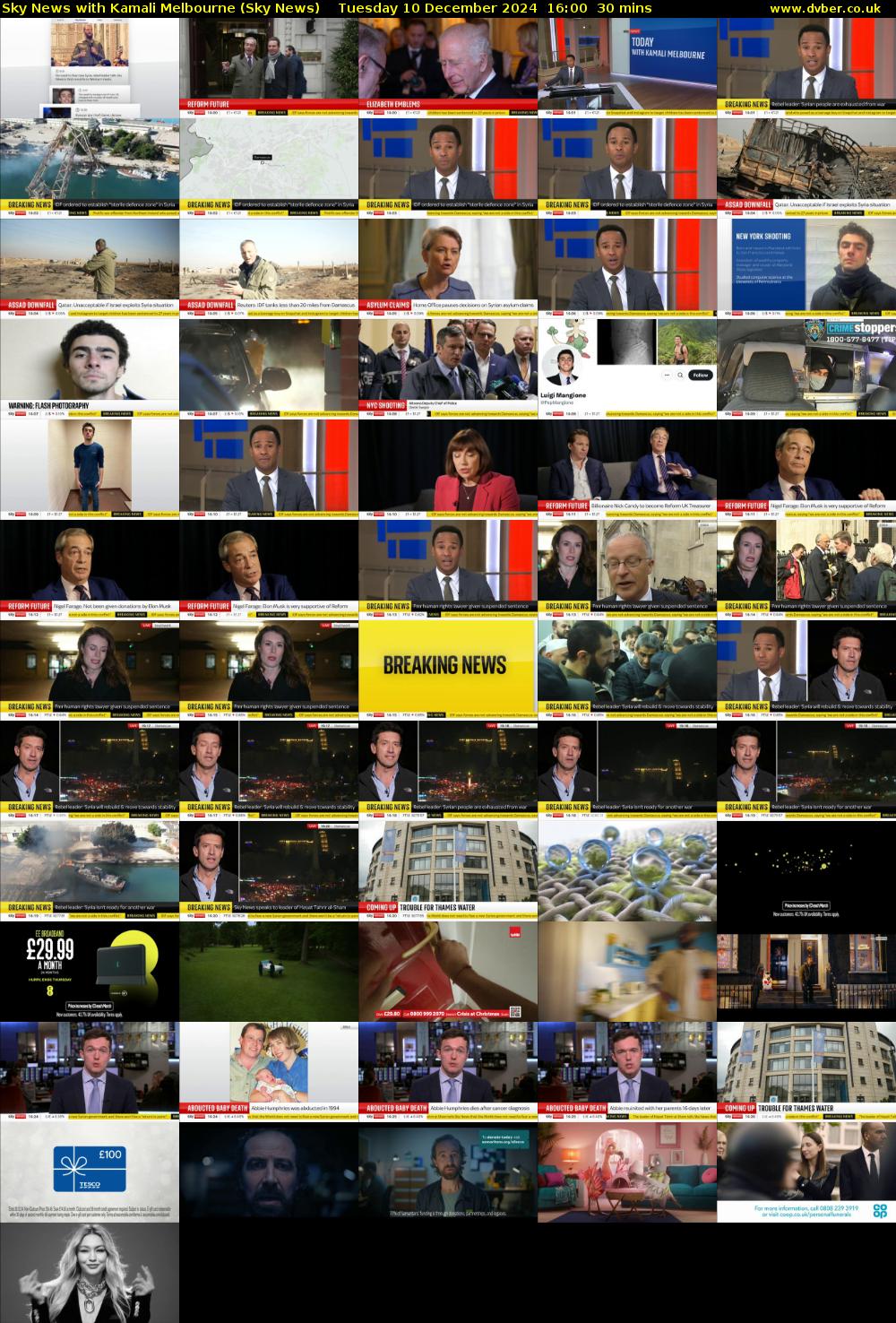 Sky News with Kamali Melbourne (Sky News) Tuesday 10 December 2024 16:00 - 16:30