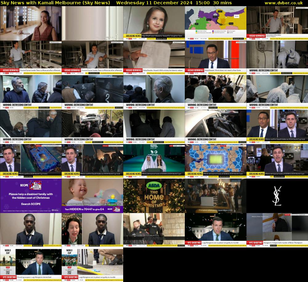 Sky News with Kamali Melbourne (Sky News) Wednesday 11 December 2024 15:00 - 15:30