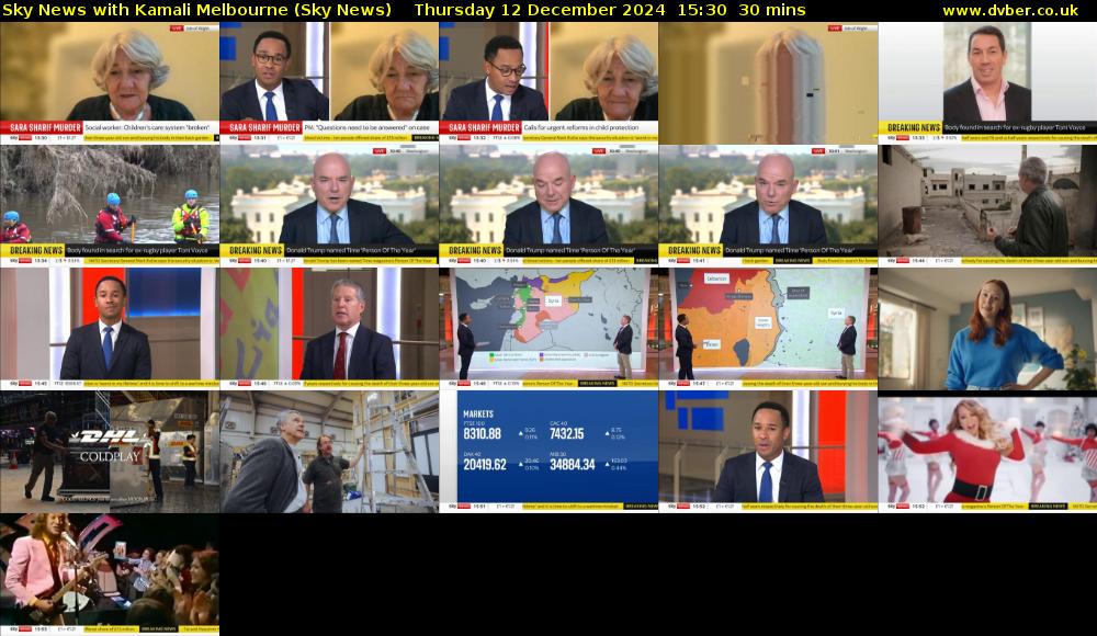 Sky News with Kamali Melbourne (Sky News) Thursday 12 December 2024 15:30 - 16:00