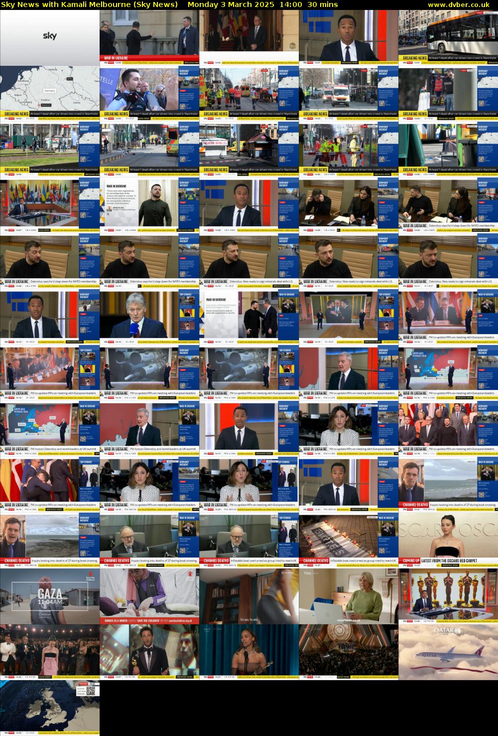 Sky News with Kamali Melbourne (Sky News) Monday 3 March 2025 14:00 - 14:30