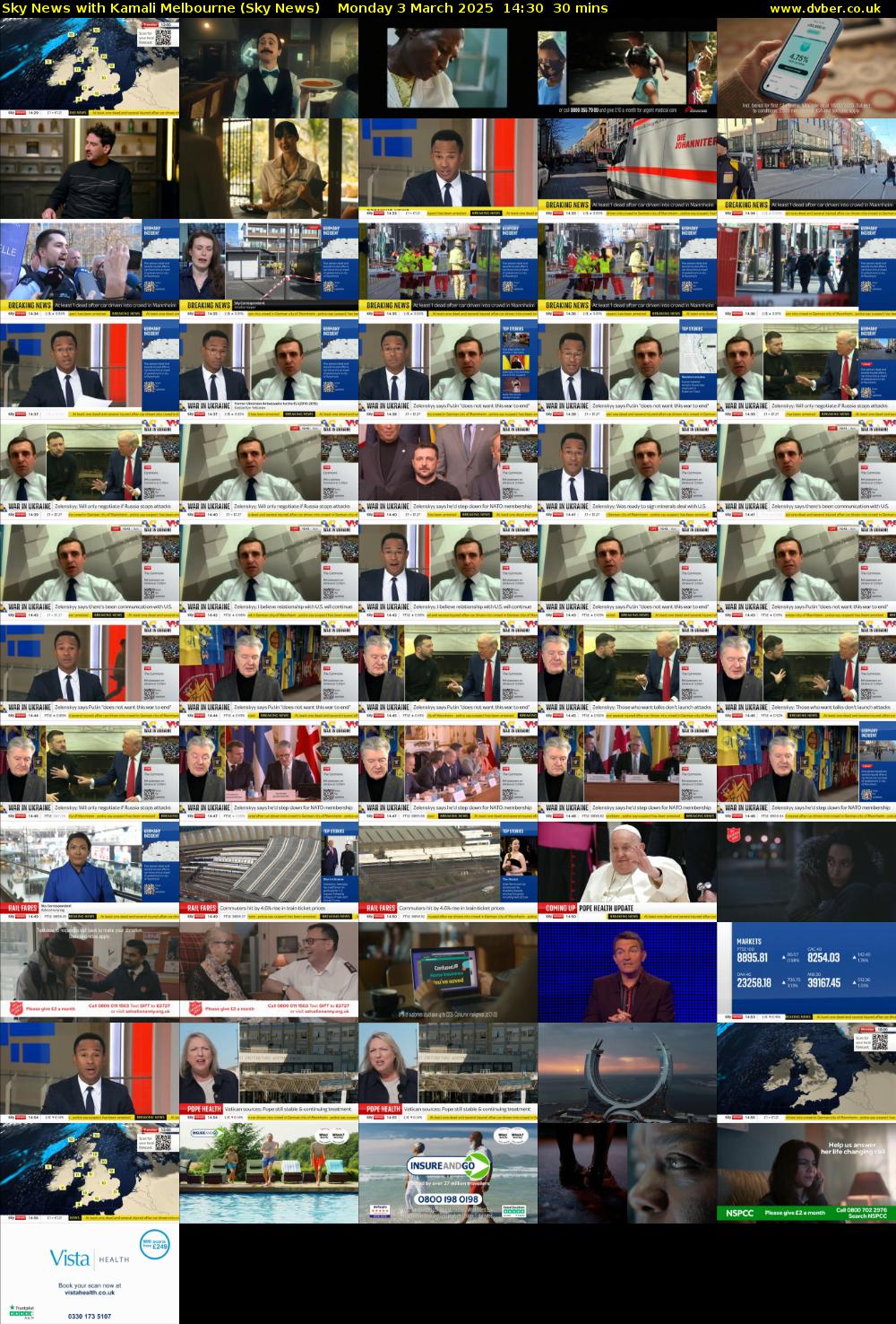 Sky News with Kamali Melbourne (Sky News) Monday 3 March 2025 14:30 - 15:00