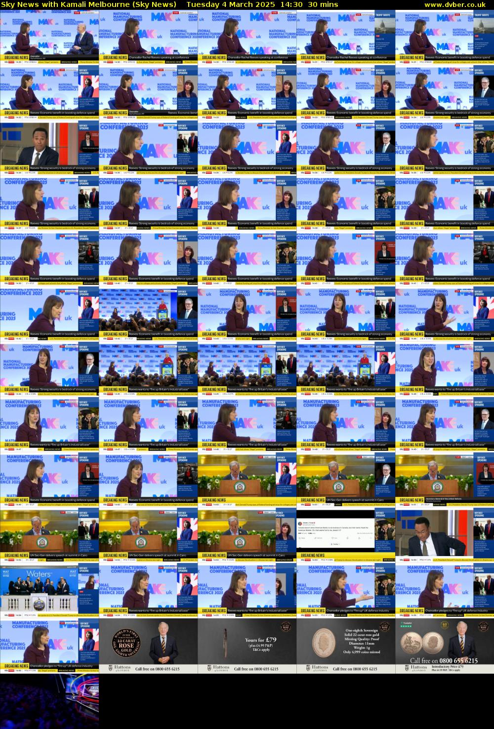 Sky News with Kamali Melbourne (Sky News) Tuesday 4 March 2025 14:30 - 15:00
