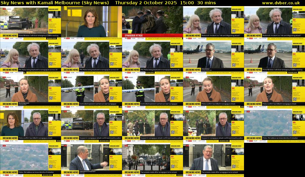 Sky News with Kamali Melbourne (Sky News) Thursday 2 October 2025 15:00 - 15:30