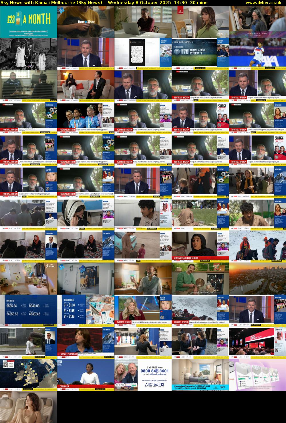 Sky News with Kamali Melbourne (Sky News) Wednesday 8 October 2025 14:30 - 15:00