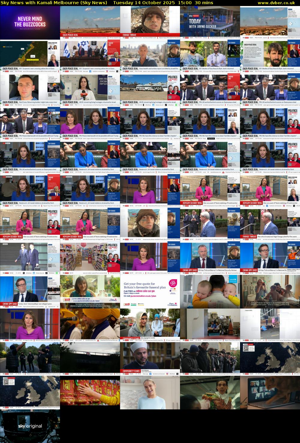 Sky News with Kamali Melbourne (Sky News) Tuesday 14 October 2025 15:00 - 15:30
