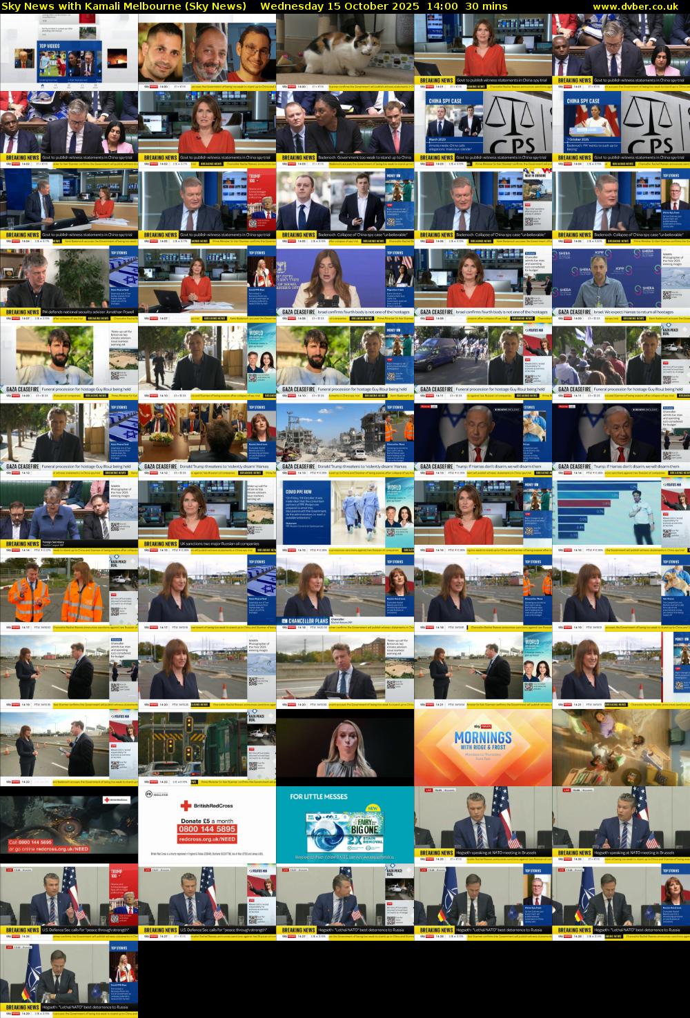 Sky News with Kamali Melbourne (Sky News) Wednesday 15 October 2025 14:00 - 14:30