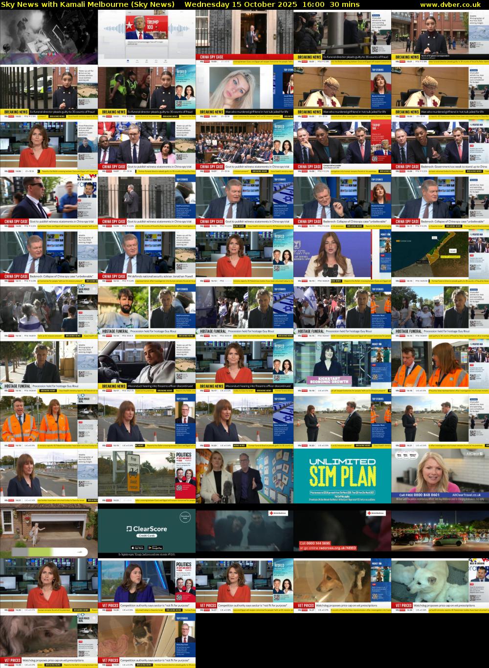 Sky News with Kamali Melbourne (Sky News) Wednesday 15 October 2025 16:00 - 16:30