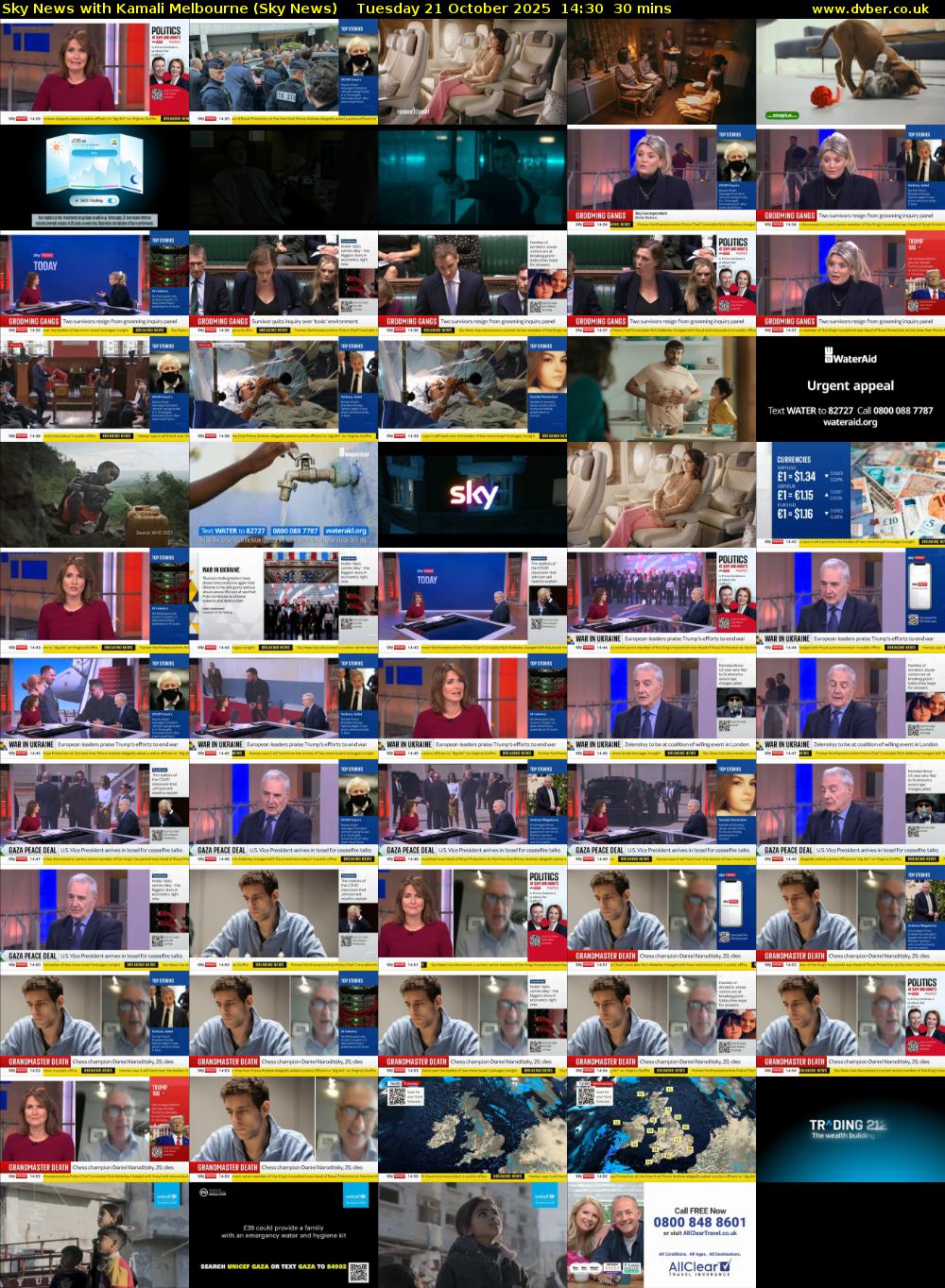 Sky News with Kamali Melbourne (Sky News) Tuesday 21 October 2025 14:30 - 15:00