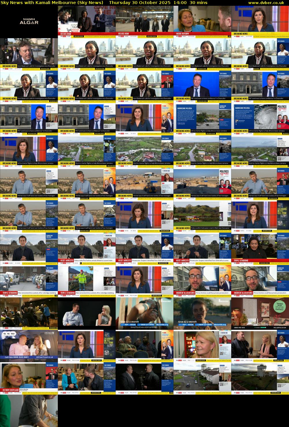 Sky News with Kamali Melbourne (Sky News) Thursday 30 October 2025 14:00 - 14:30