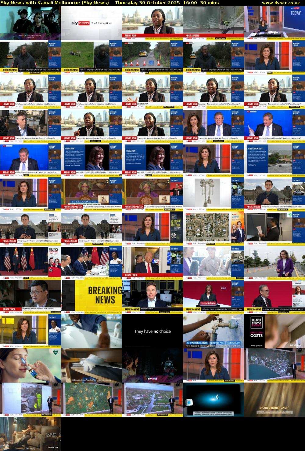 Sky News with Kamali Melbourne (Sky News) Thursday 30 October 2025 16:00 - 16:30