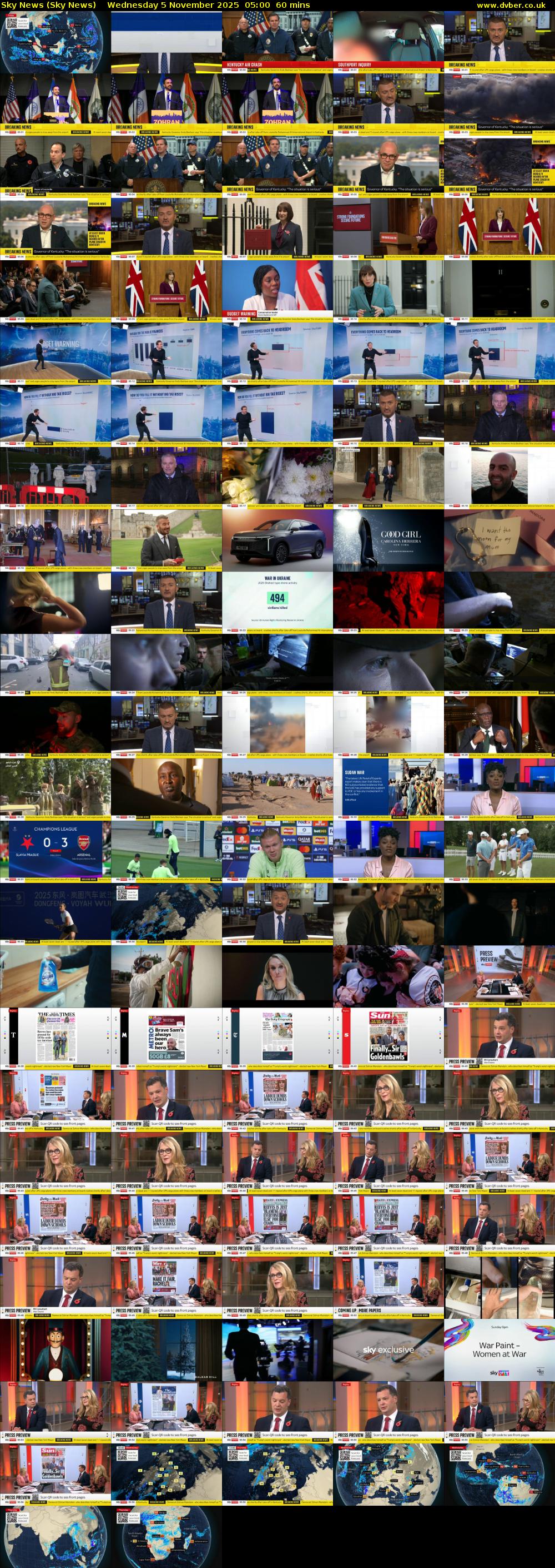 Sky News (Sky News) Wednesday 5 November 2025 05:00 - 06:00
