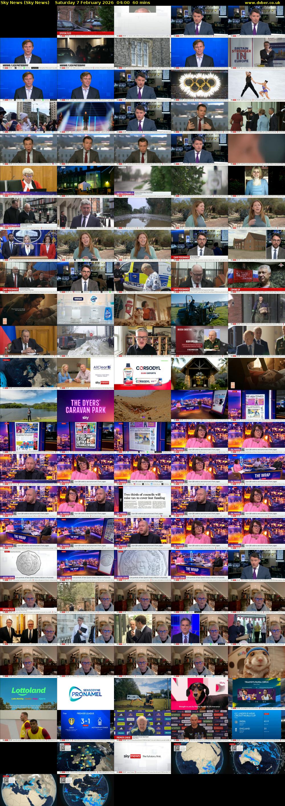 Sky News (Sky News) Saturday 7 February 2026 04:00 - 05:00