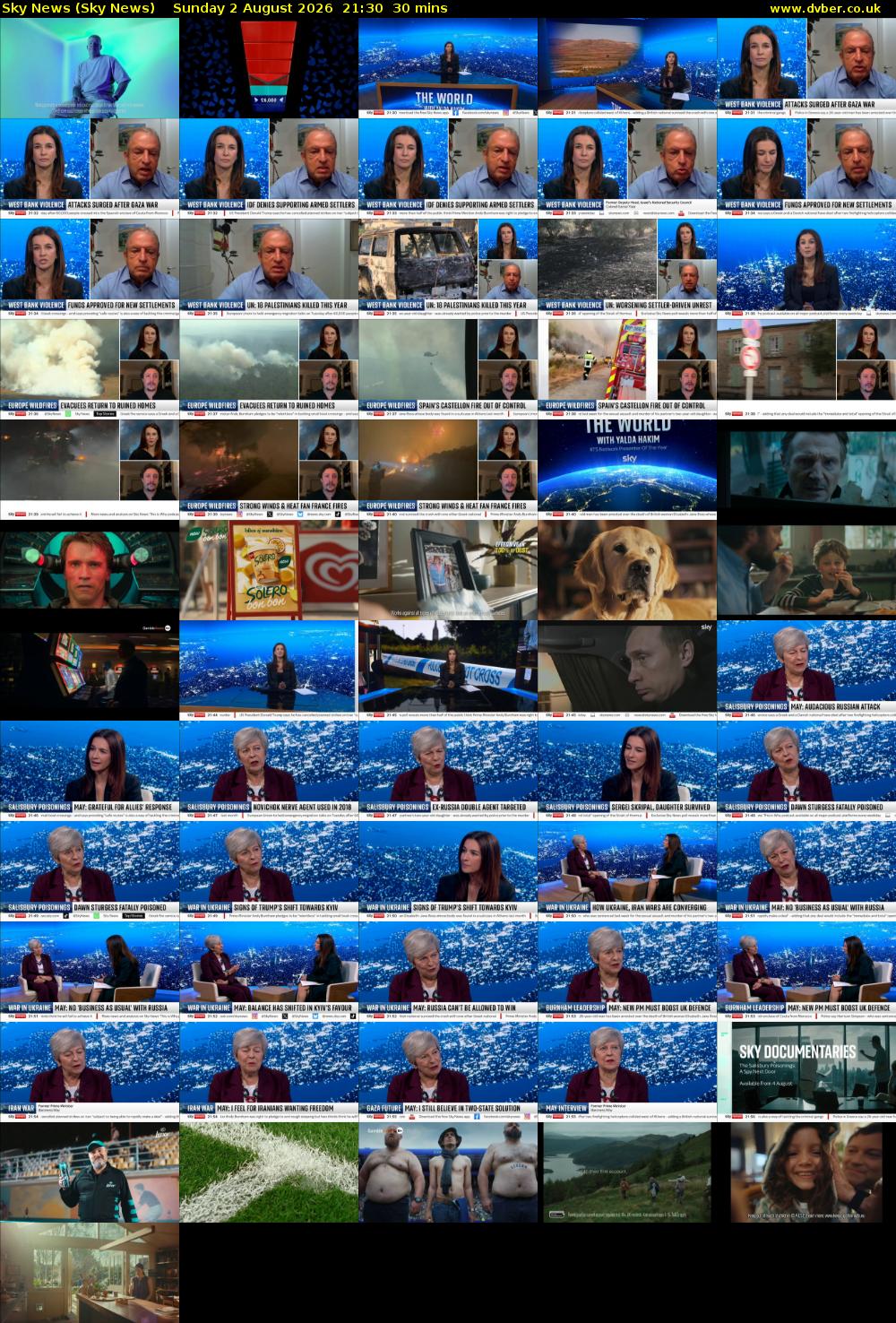 Sky News (Sky News) Sunday 2 August 2026 21:30 - 22:00