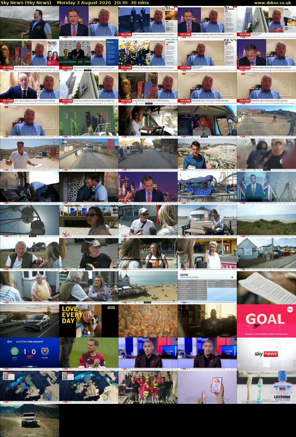 Sky News (Sky News) Monday 3 August 2026 20:30 - 21:00