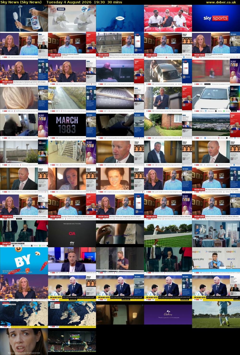 Sky News (Sky News) Tuesday 4 August 2026 19:30 - 20:00