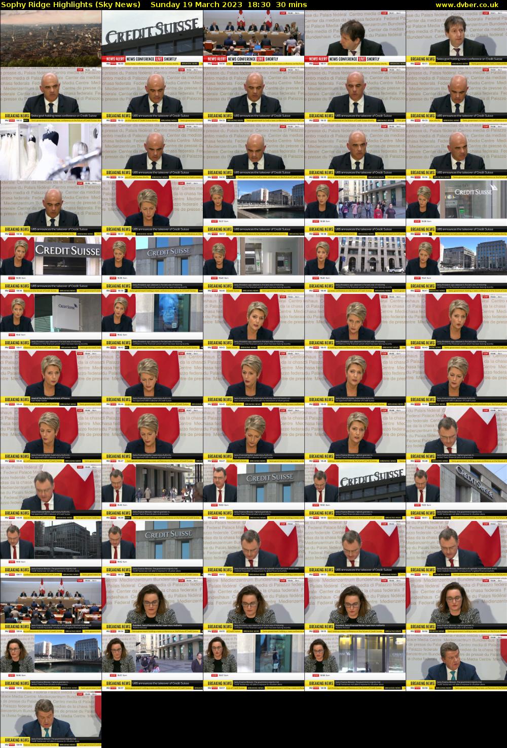 Sophy Ridge Highlights (Sky News) Sunday 19 March 2023 18:30 - 19:00