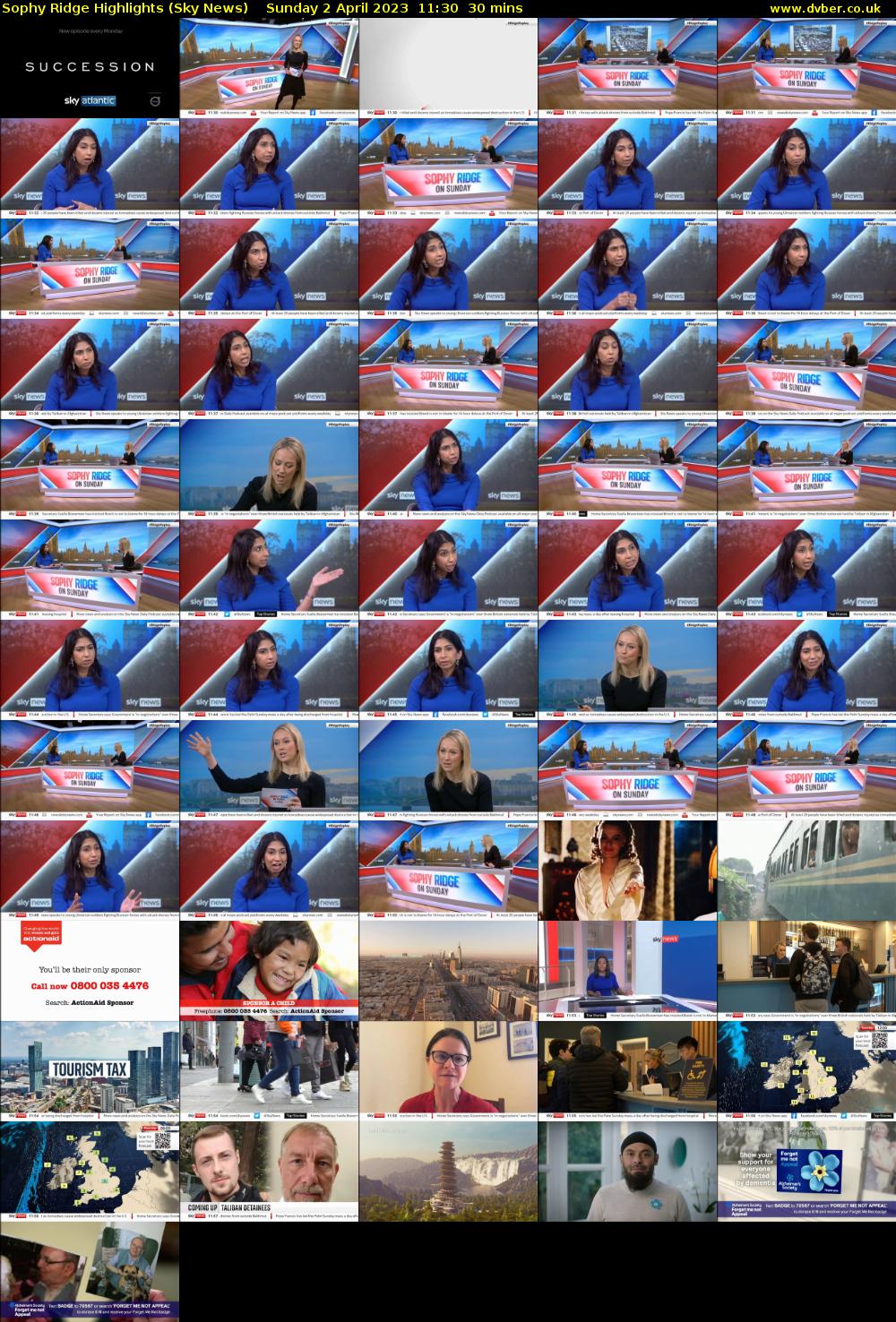 Sophy Ridge Highlights (Sky News) Sunday 2 April 2023 11:30 - 12:00