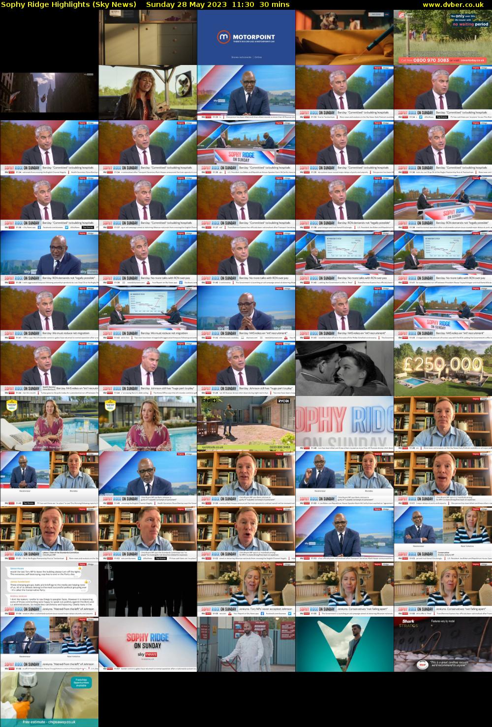 Sophy Ridge Highlights (Sky News) Sunday 28 May 2023 11:30 - 12:00