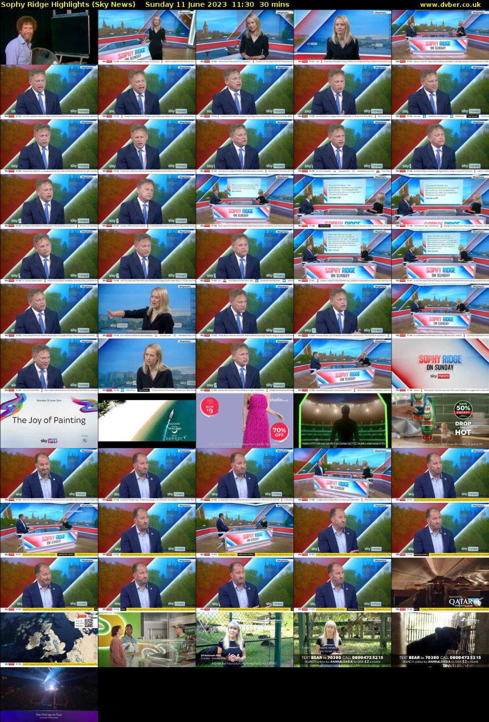 Sophy Ridge Highlights (Sky News) Sunday 11 June 2023 11:30 - 12:00