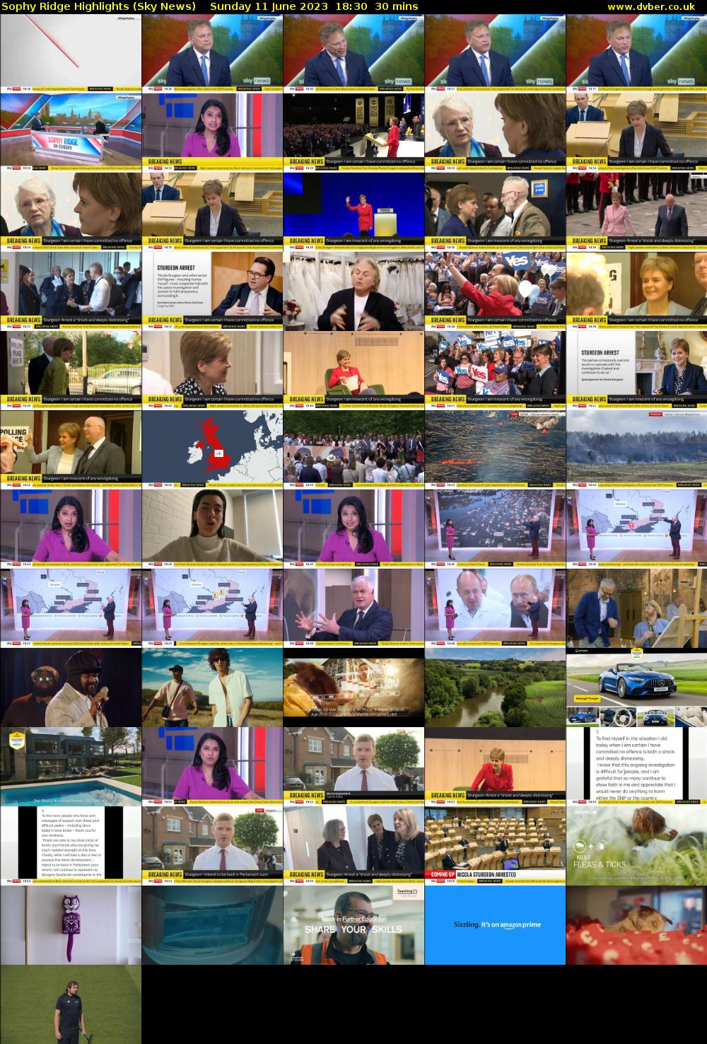 Sophy Ridge Highlights (Sky News) Sunday 11 June 2023 18:30 - 19:00