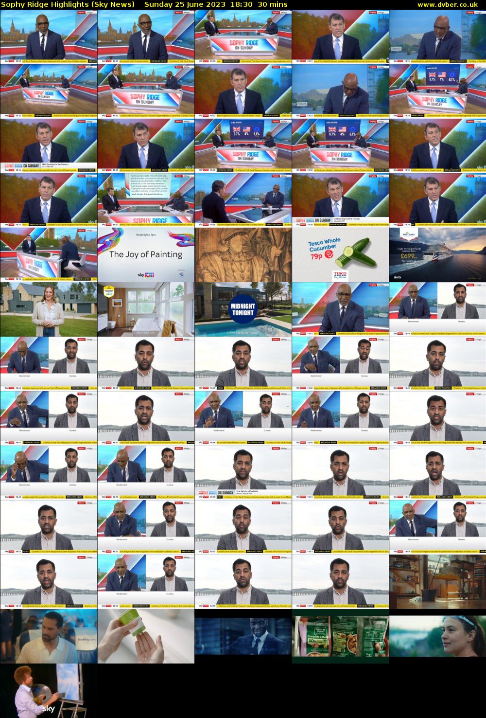 Sophy Ridge Highlights (Sky News) Sunday 25 June 2023 18:30 - 19:00