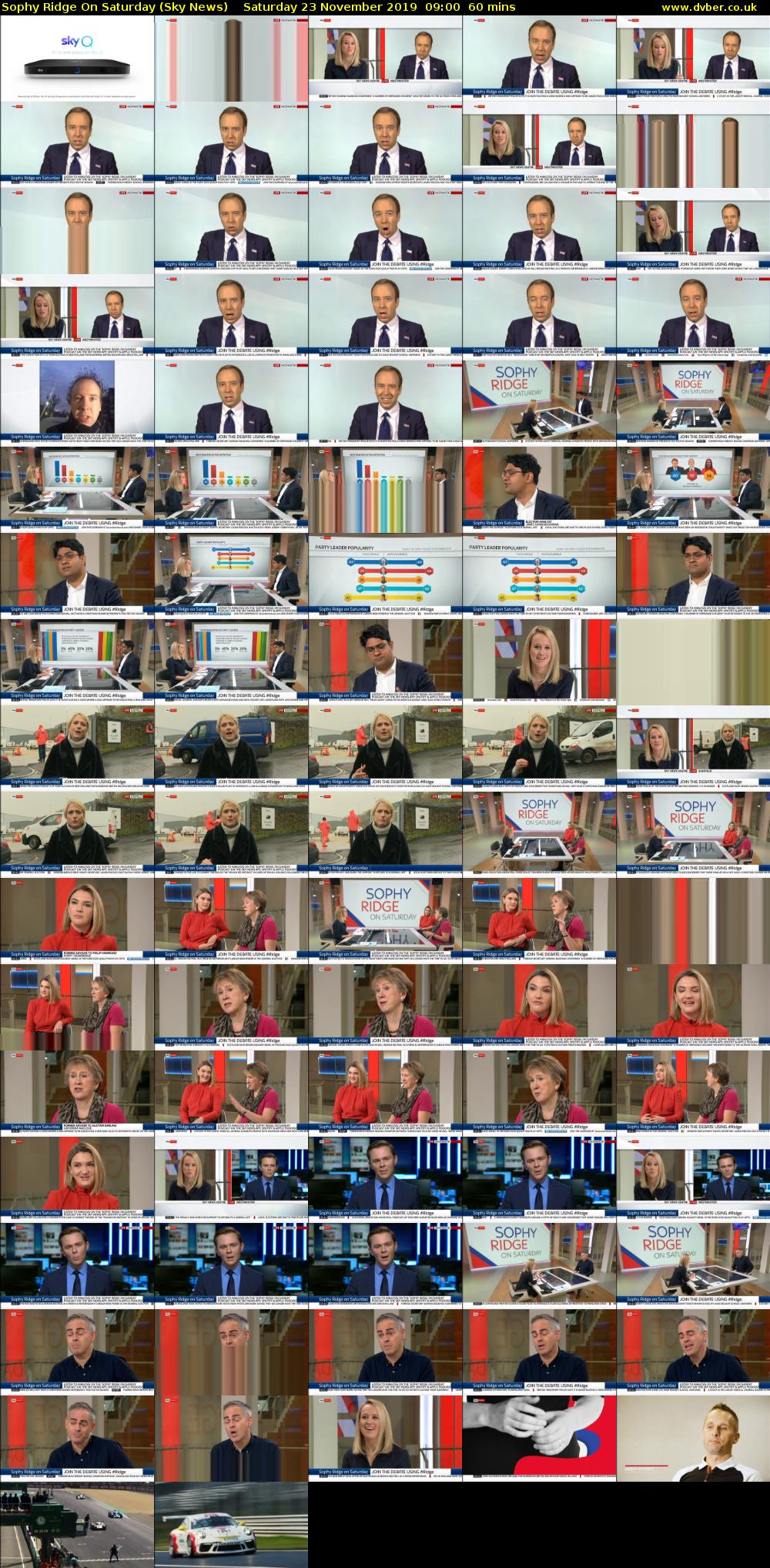 Sophy Ridge On Saturday (Sky News) Saturday 23 November 2019 09:00 - 10:00