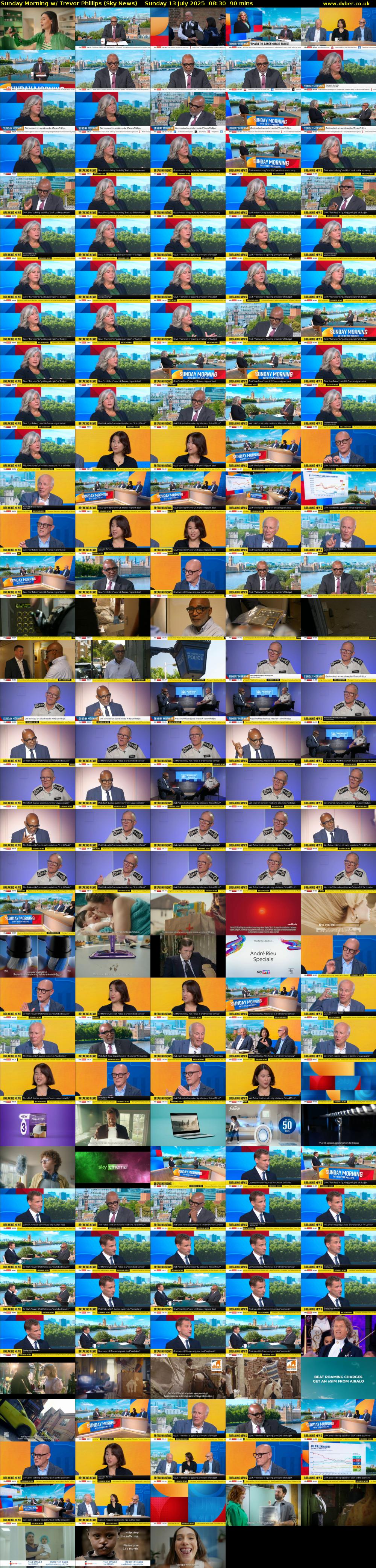 Sunday Morning w/ Trevor Phillips (Sky News) Sunday 13 July 2025 08:30 - 10:00