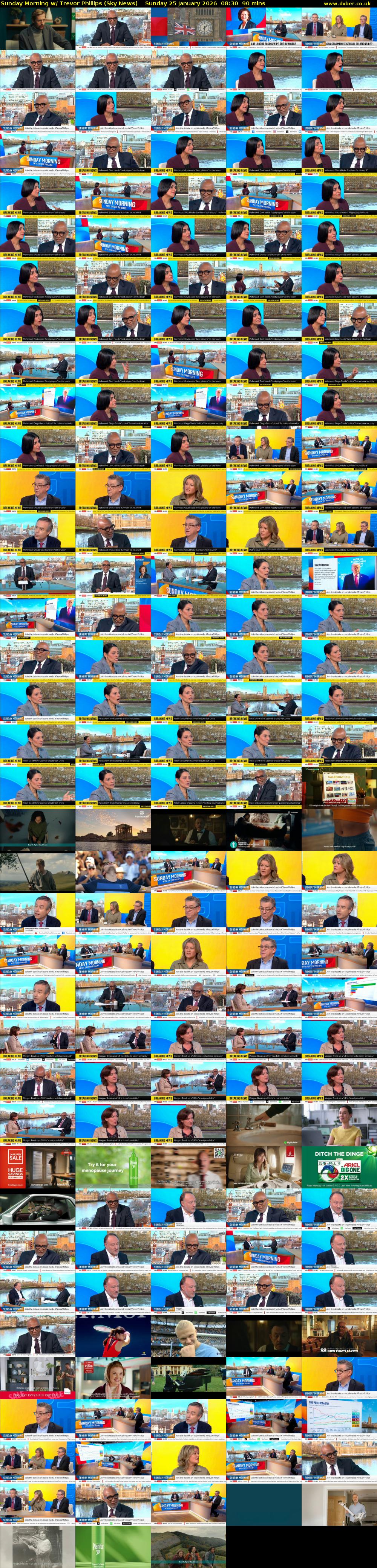 Sunday Morning w/ Trevor Phillips (Sky News) Sunday 25 January 2026 08:30 - 10:00